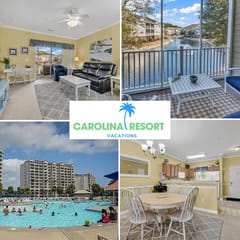 Barefoot Landing 2BR/2BA at Willow Bend 822. Water View with Pool