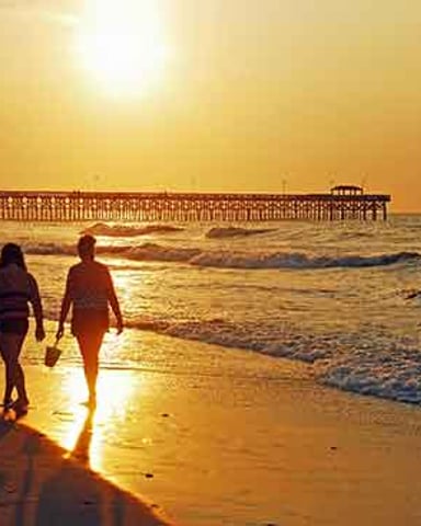 People on Beach in SC