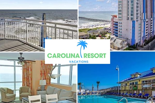 Oceanfront resort with beachfront balcony, multi-story building, living room with ocean views, and swimming pool area.